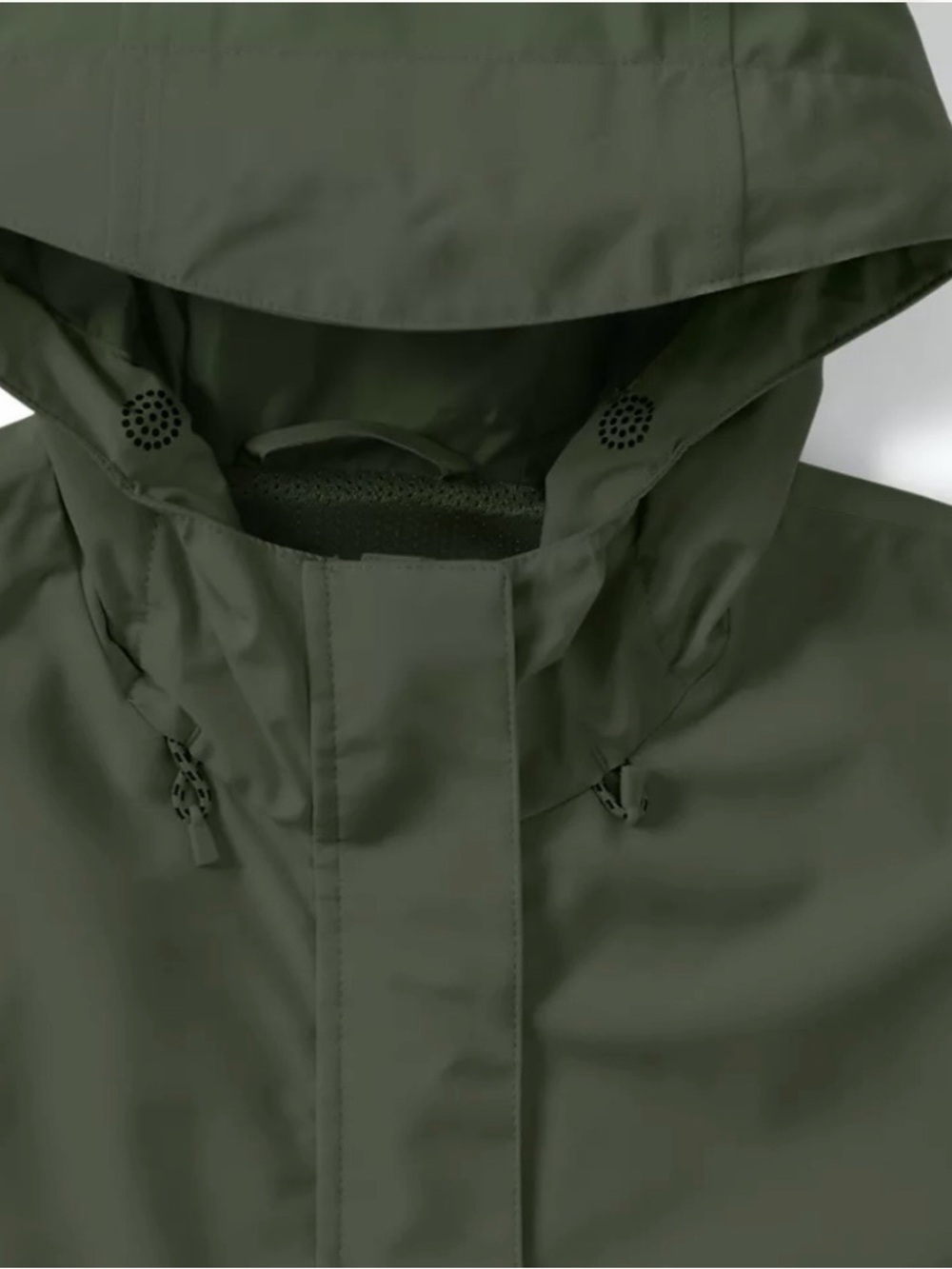 Lands' End Women's Hooded Utility Coat in Olive Green. FITS LIKE XL. - Picture 6 of 8